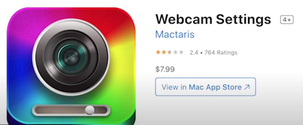 Webcam Settings App